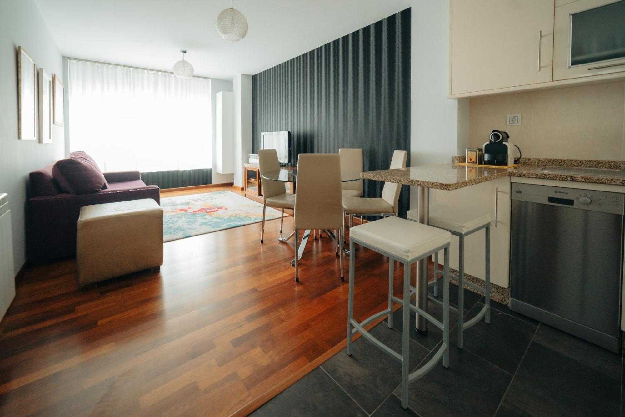 Moderno Apartamento En El Camino De Fisterra Negreira Luaran gambar